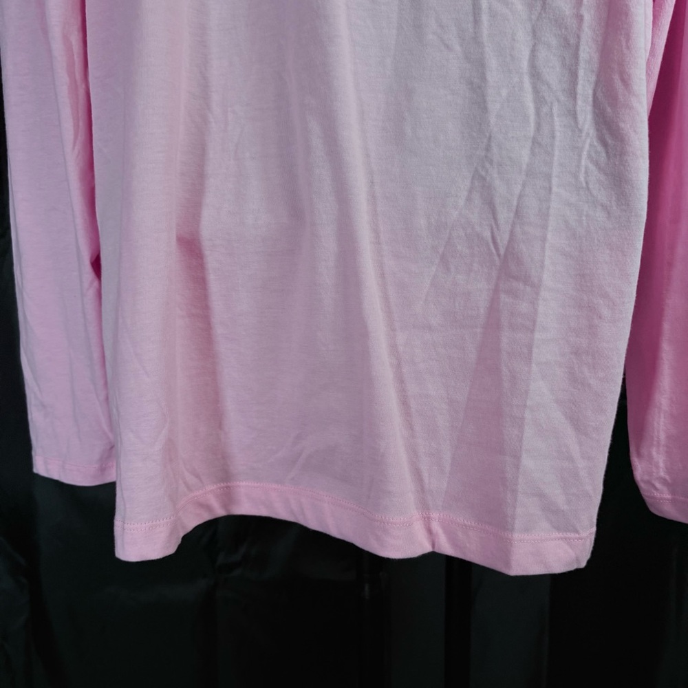 Nautica Light Pink Long Sleeve Tee 1X NWT - Picture 8 of 9